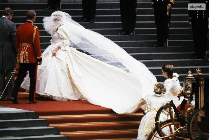Princess Diana’s Wedding Train Was 25 Ft Long